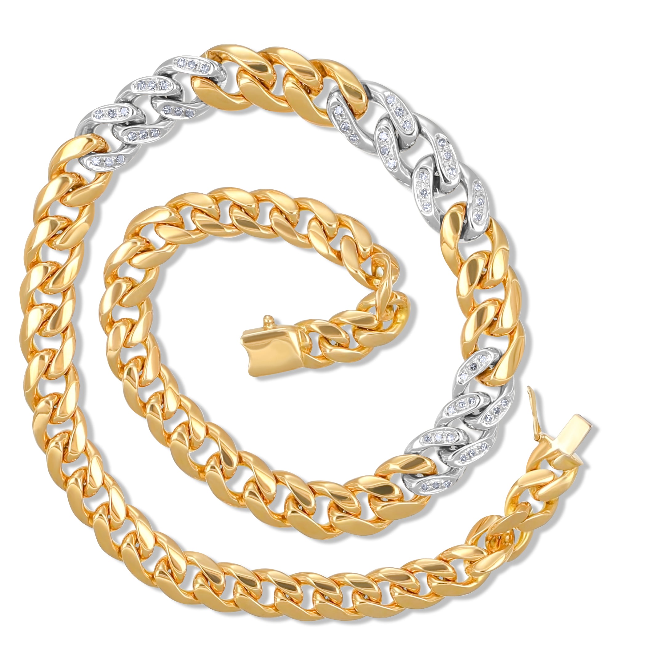 Collana 18 carati Oro bianco, Oro giallo Diamante - Main Image