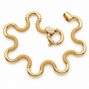 Bracciale - 18 carati Oro giallo, Oro bianco - Made in Italy - HandMade