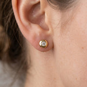 Orecchini - 18 carati Oro giallo - 0.12ct. tw. Diamante (Naturale)