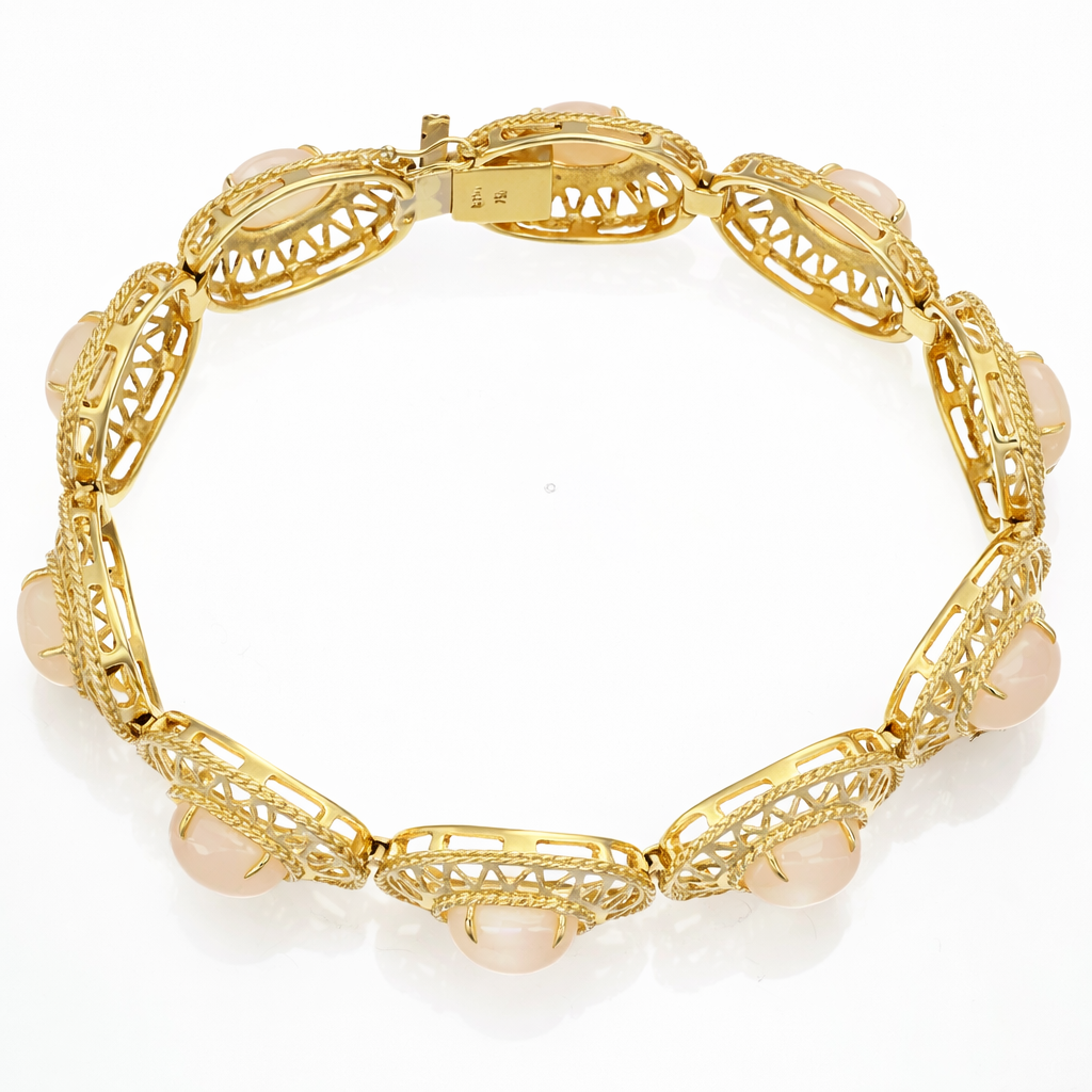 Bracciale - 18 carati Oro giallo - 18.10ct. tw. - Agata bianca 18.10 ct