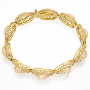 Bracciale - 18 carati Oro giallo - 18.10ct. tw. - Agata bianca 18.10 ct