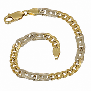Bracciale - 18 carati Oro giallo, Oro bianco - Handmade - Made in Italy