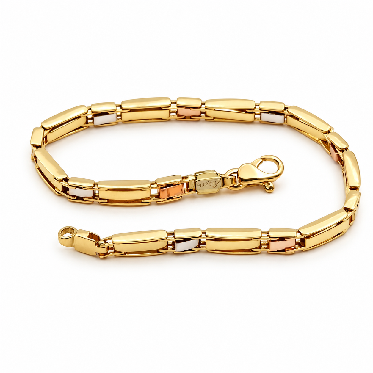 Bracciale - 18 carati Oro giallo, Oro bianco, Oro rosa - Made in Italy - Handmade