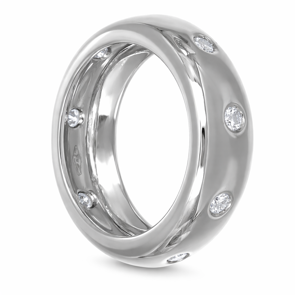Anello - 18 carati Oro bianco - 0.32ct. tw. Diamante (Naturale)