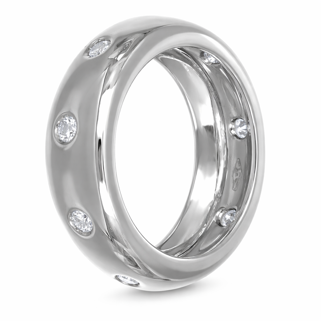 Anello - 18 carati Oro bianco - 0.32ct. tw. Diamante (Naturale)