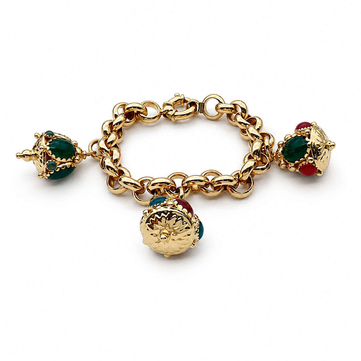 Bracciale - 18 carati Oro giallo, Agata,Corniola - Handmade - Made in Italy