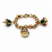 Bracciale - 18 carati Oro giallo, Agata,Corniola - Handmade - Made in Italy