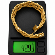 Bracciale - 18 carati Oro giallo - Made in Italy - Handmade