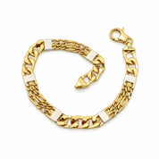 Bracciale - 18 carati Oro giallo, Oro bianco - Handmade