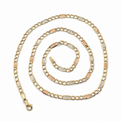 Collana - 18 carati Oro giallo, Oro bianco, Oro rosa - Made in Italy - Handmade