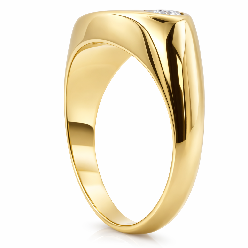 Anello - 18 carati Oro giallo - 0.97ct. tw. Rubino - Diamante