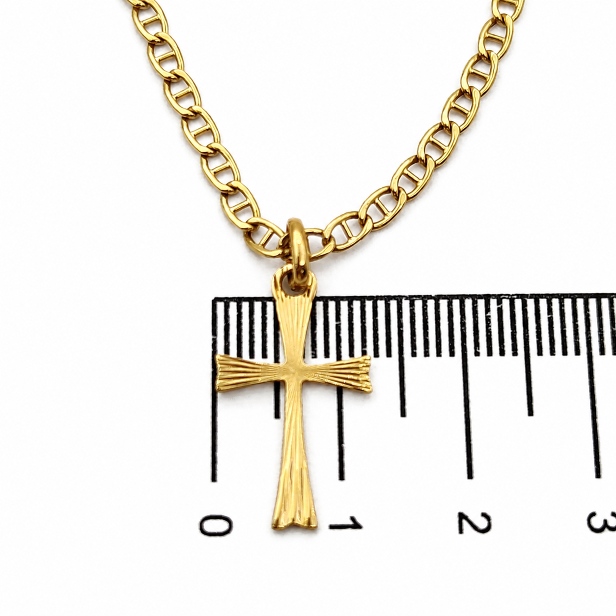 Collana con ciondolo - 18 carati Oro giallo - Made inItaly - Handmade