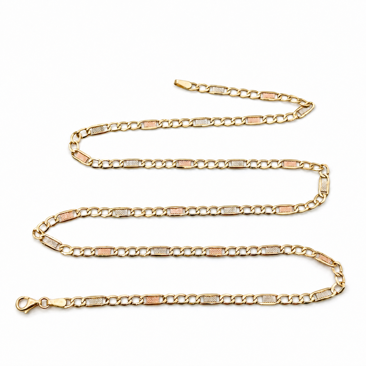 Collana - 18 carati Oro giallo, Oro bianco, Oro rosa - Made in Italy - Handmade