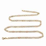 Collana - 18 carati Oro giallo, Oro bianco, Oro rosa - Made in Italy - Handmade