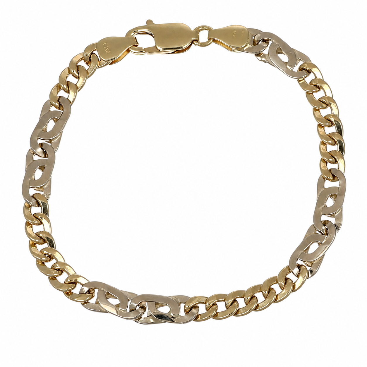 Bracciale - 18 carati Oro giallo, Oro bianco - Handmade - Made in Italy