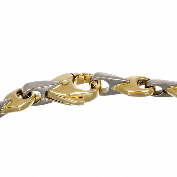 Bracciale - 18 carati Oro giallo, Oro bianco - Handmade - Made in Italy