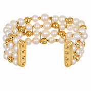 Bracciale - 18 carati Oro giallo - Perla - Made in Italy - Handmade