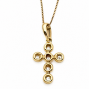 Collana con ciondolo - 18 carati Oro giallo - 0.21ct. tw. Diamante (Naturale) - Made in Italy - Handmade