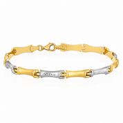 Bracciale - 18 carati Oro giallo, Oro bianco - Made in Italy - Handmade