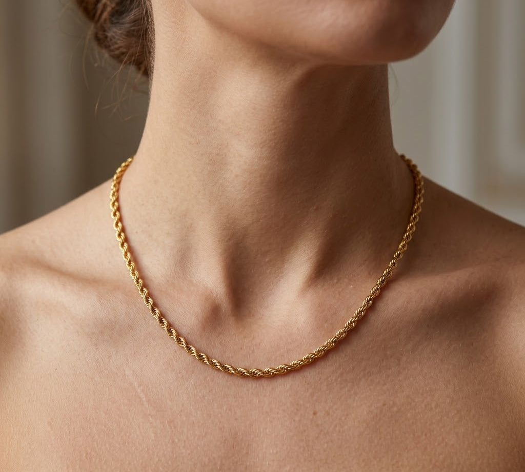 Collana - 18 carati Oro giallo - Made in Italy - HandMade