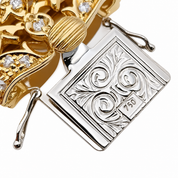 Bracciale - 18 carati Oro giallo - 7.50ct. tw. Giada - Diamante