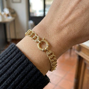 Bracciale - 18 carati Oro giallo - Made in Italy - Handmade
