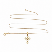 Collana con ciondolo - 18 carati Oro giallo - 0.21ct. tw. Diamante (Naturale) - Made in Italy - Handmade