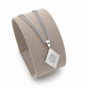 Collana con ciondolo - 18 carati Oro bianco - 0.30ct. tw. Diamante (Naturale)