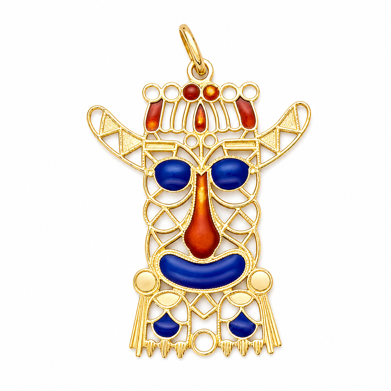 Ciondolo - 18 carati Oro giallo - Made in Italy - Handmade