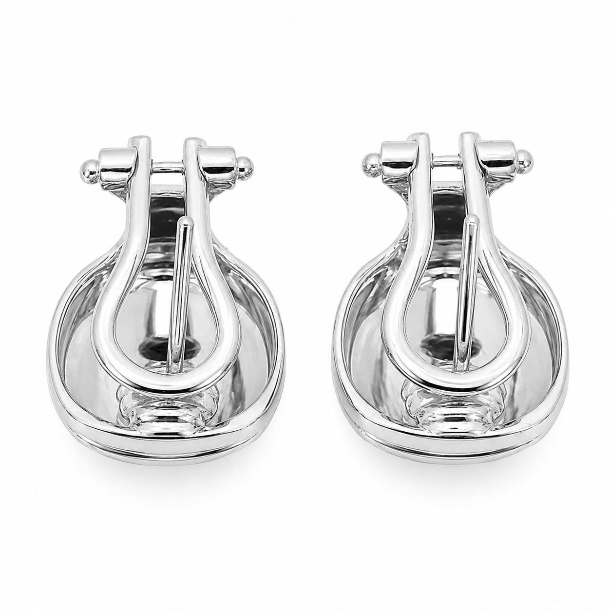 Orecchini - 18 carati Oro bianco - Made in Italy - Handmade