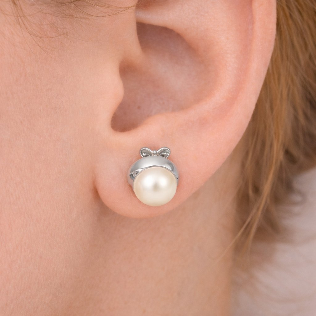 Orecchini - 18 carati Oro bianco - Perla
