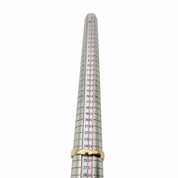 Anello - 18 carati Oro bianco, Oro giallo, Oro rosa - 0.03ct. tw. Diamante (Naturale) - Made in Italy - Handmade
