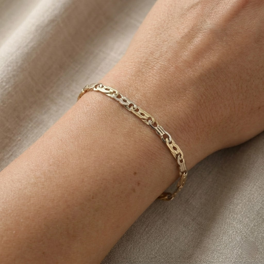 Bracciale - 18 carati Oro bianco, Oro giallo