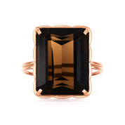 Anello - 18 carati Oro rosa - 7.60ct. tw. Quarzo