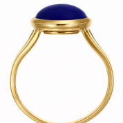 Anello - 18 carati Oro giallo - 3.35ct. tw. Lapislazzuli
