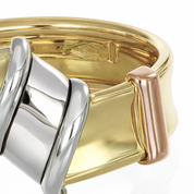 Anello - 18 carati Oro giallo, Oro bianco