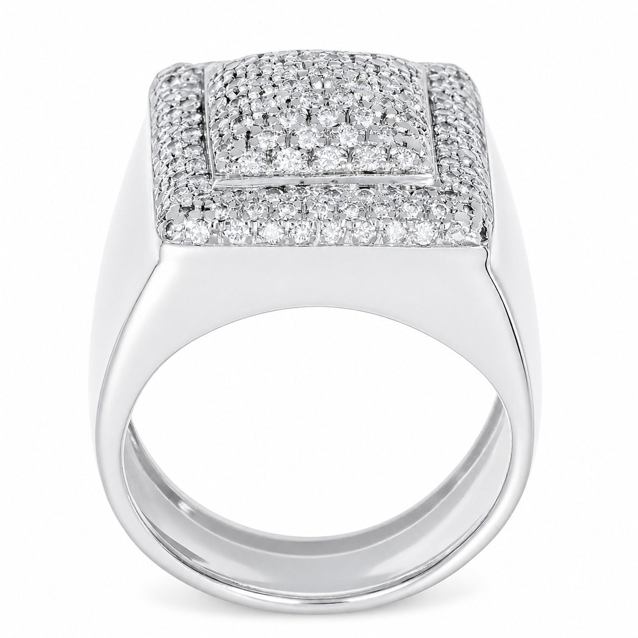 Anello - 18 carati Oro bianco - 1.08ct. tw. Diamante (Naturale) - Made in Italy - Handmade