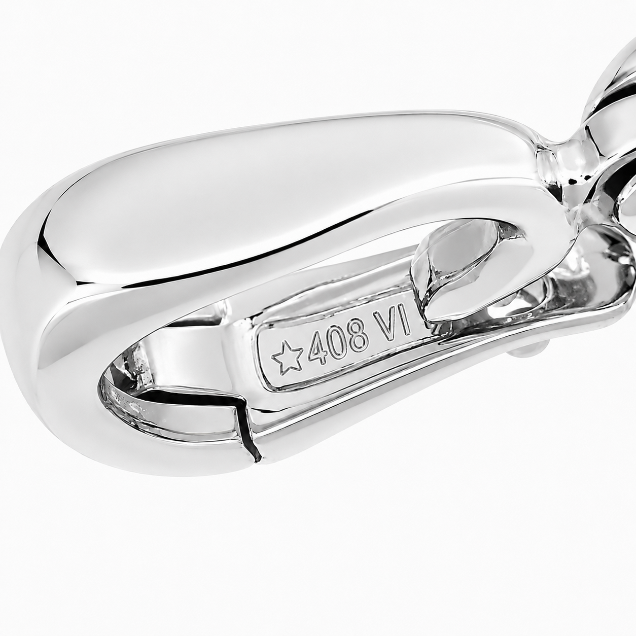 Ciondolo - 18 carati Oro bianco - Made in Italy -Handmade