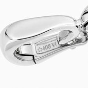 Ciondolo - 18 carati Oro bianco - Made in Italy -Handmade