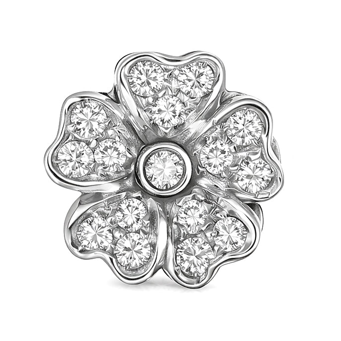 Orecchini - 18 carati Oro bianco - 0.64ct. tw. Diamante