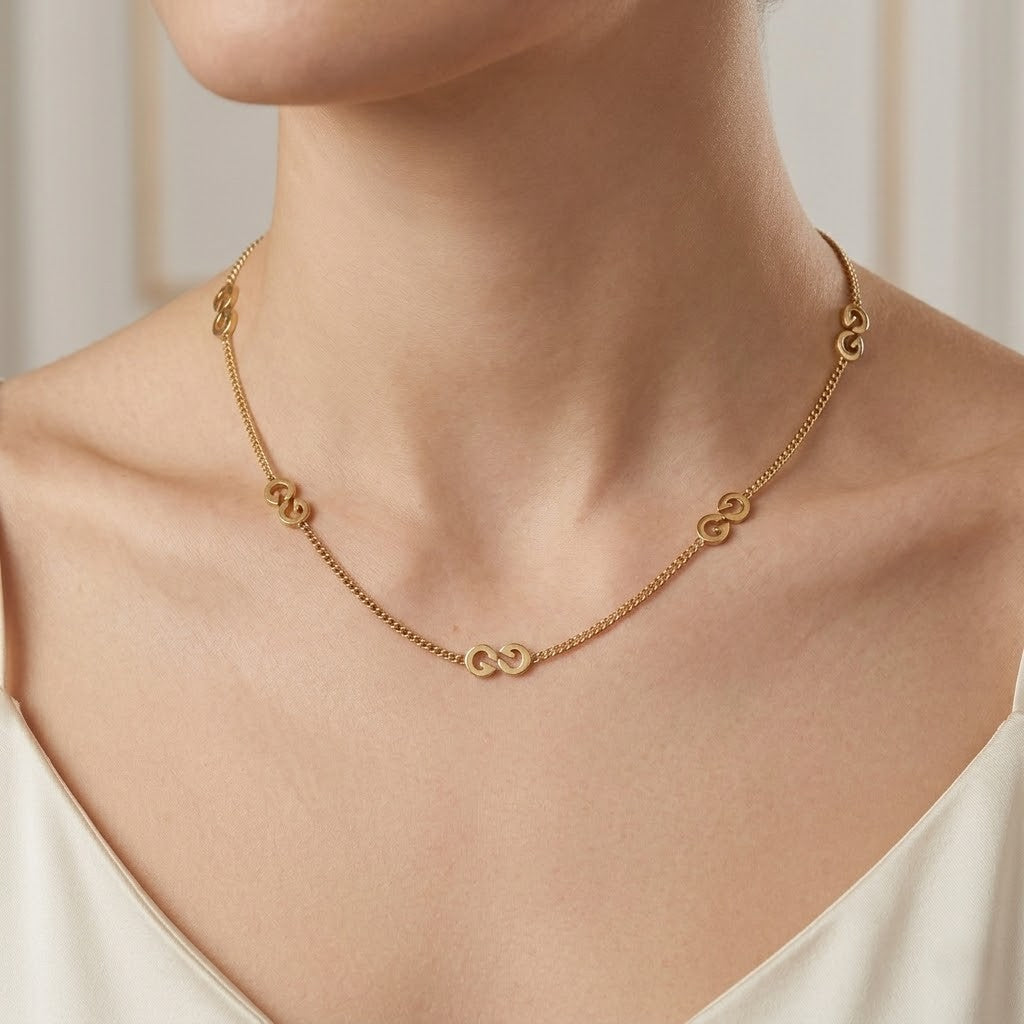 Collana - 18 carati Oro giallo - Made in Italy - Handmade