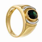 Anello - 18 carati Oro giallo, Oro bianco - 2.00ct. tw. Zaffiro - Made in Italy - Handmade