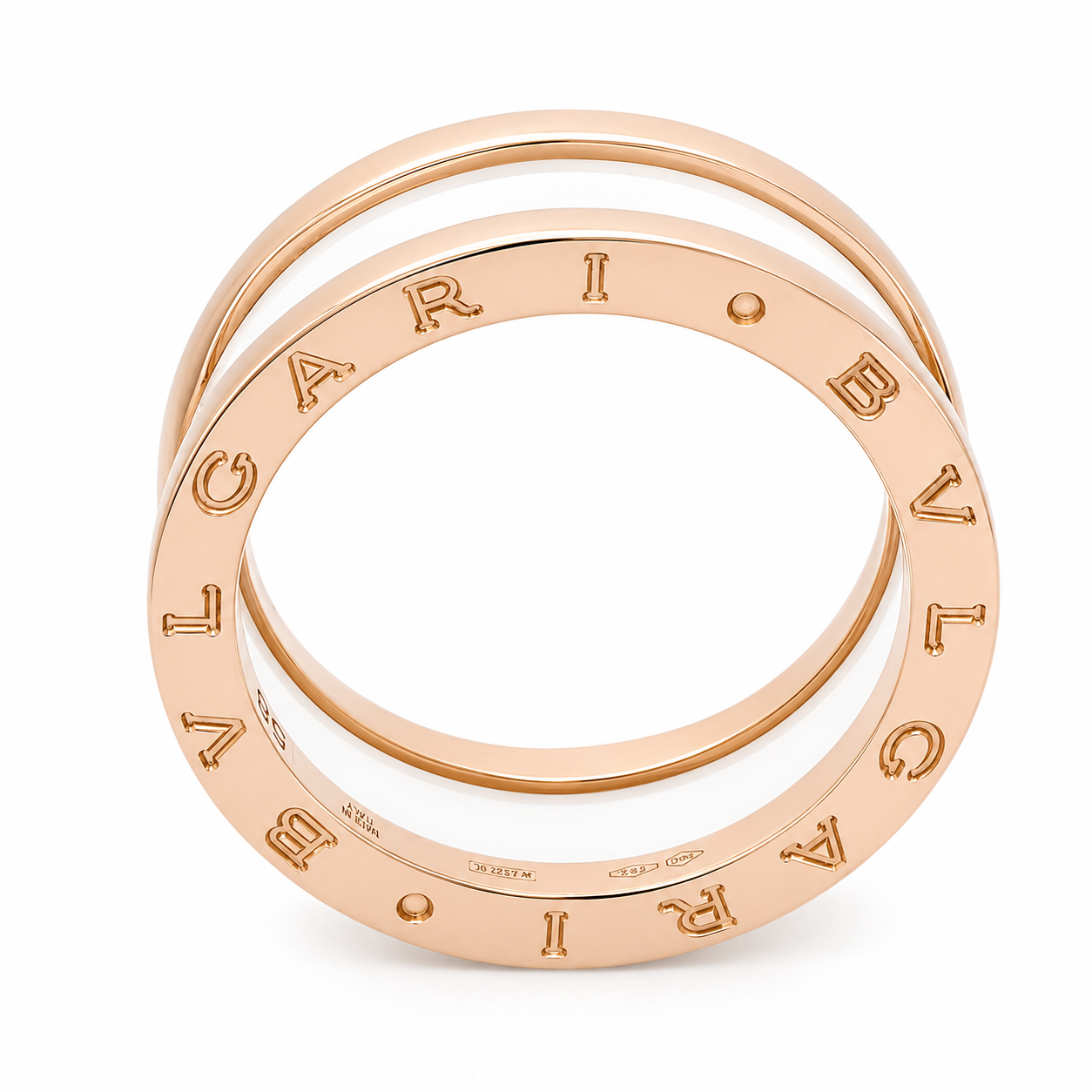 Anello - 18 carati Oro rosa, Ceramica Bianca - Made in Italy - Handmade