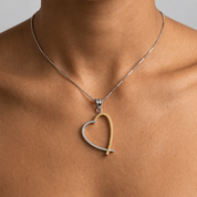 Collana con ciondolo - 18 carati Oro bianco, Oro giallo
