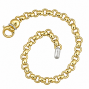 Bracciale - 18 carati Oro giallo, Oro bianco - Made in Italy - Handmade