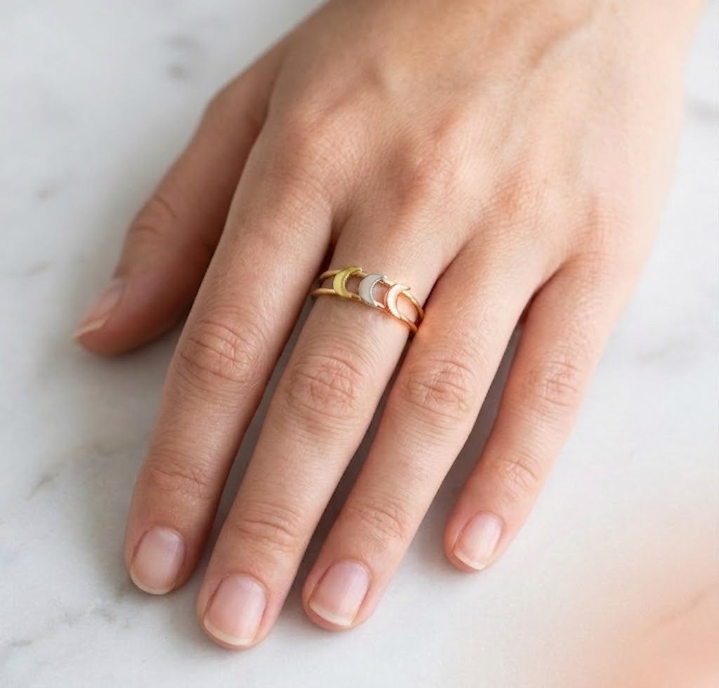 Anello - 18 carati Oro giallo, Oro rosa, Oro bianco