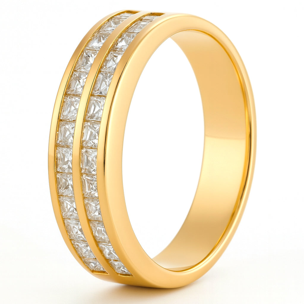 Anello - 18 carati Oro giallo - 0.33ct. tw. Diamante (Naturale)