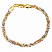 Bracciale - 18 carati Oro giallo, Oro rosa, Oro bianco - Made in Italy - Handmade