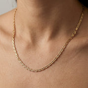 Necklace - 18 carat Yellow gold - Made in Italy - Handmade