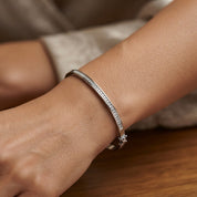 Bracciale - 18 carati Oro bianco - 0.24ct. tw. Diamante (Naturale) - Made in Italy - Handmade